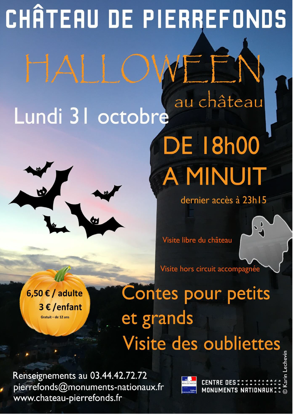 Soirée spéciale Halloween au Château de Pierrefonds