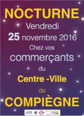 Les Commerces de Compiègne en nocturne