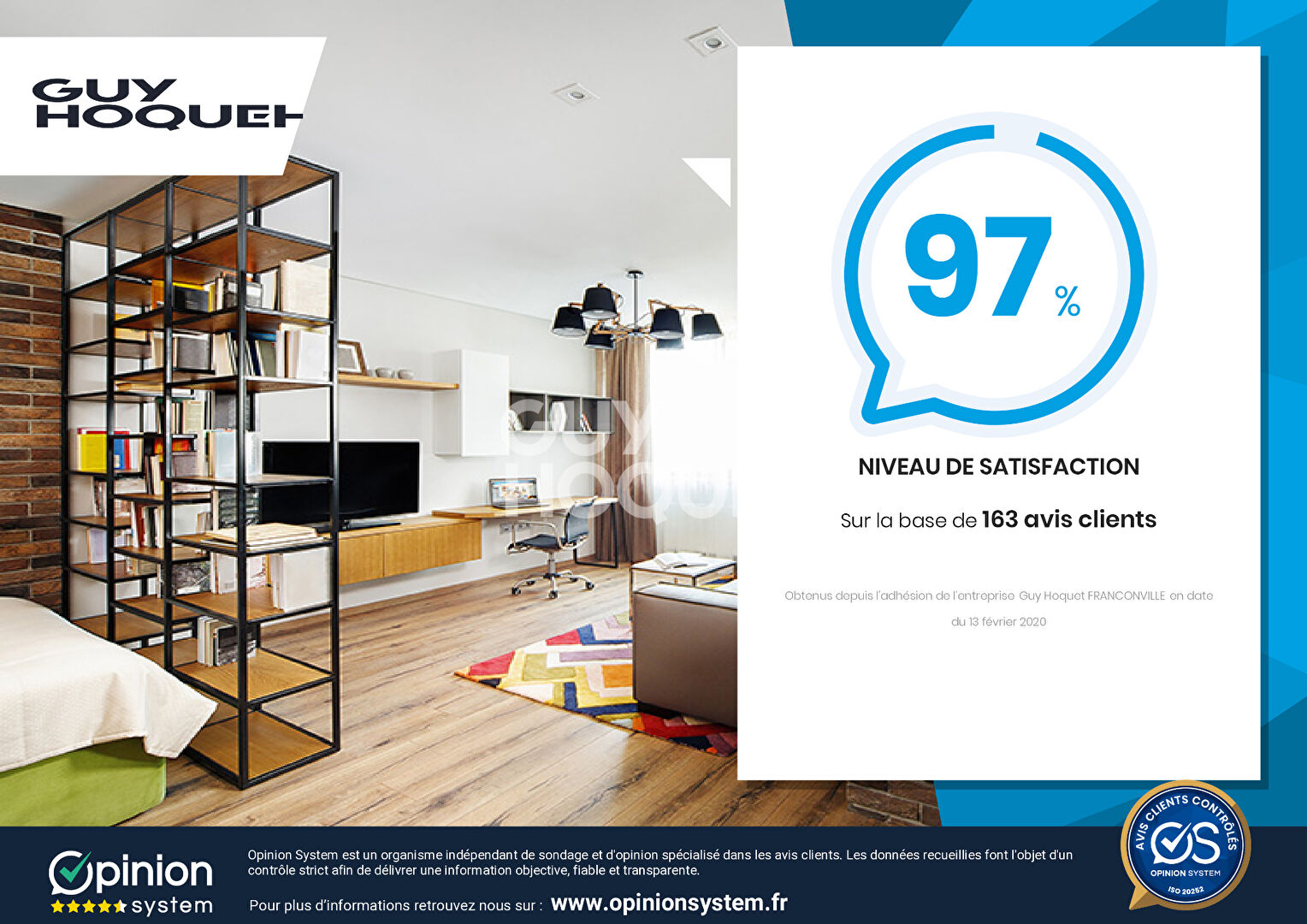 LOCATION : Appartement 3 pièces avec terrasse et BOX  à Franconville - Centre-Ville