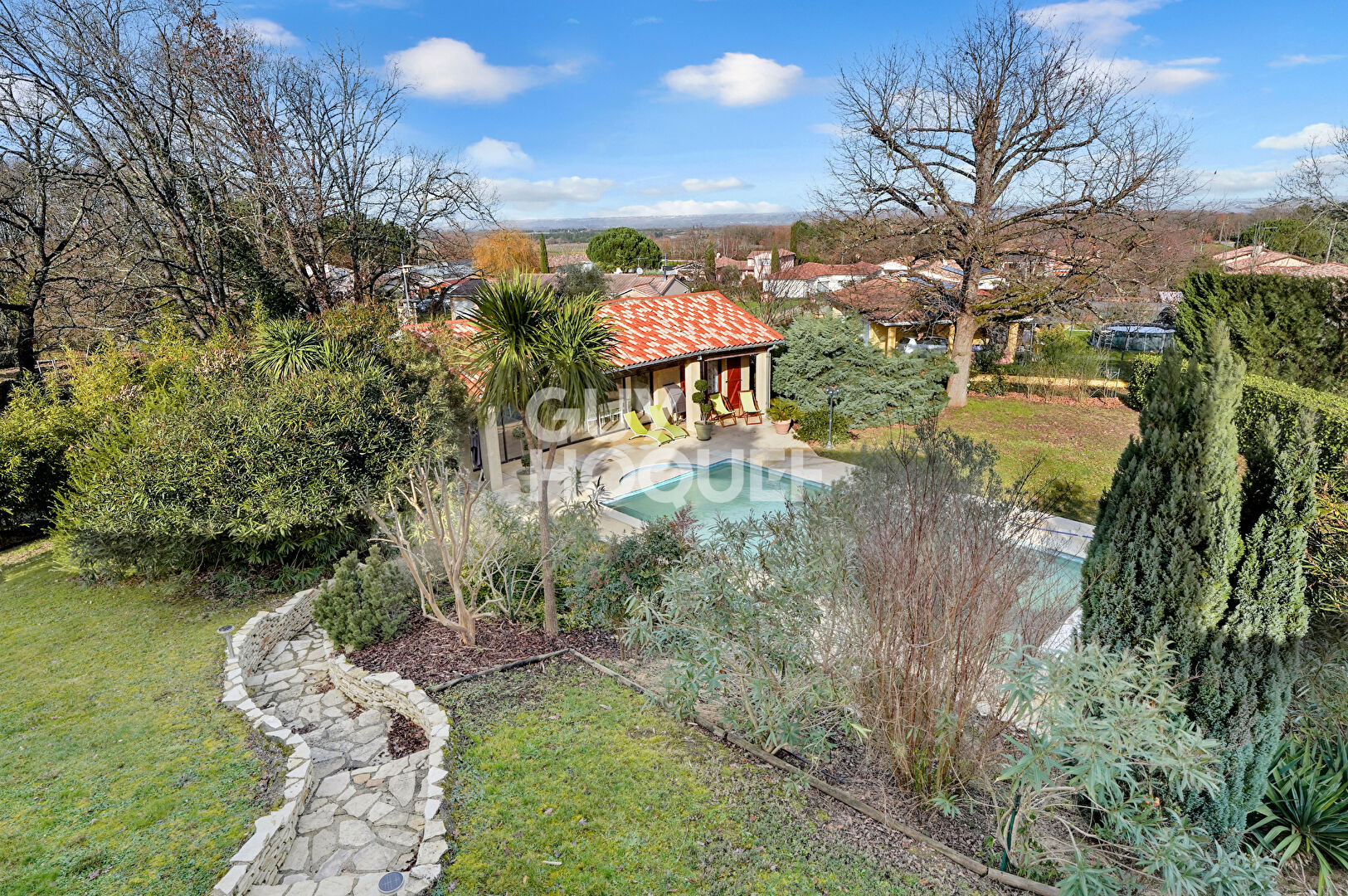 Maison familiale Vacquiers avec piscine et maison indépendante