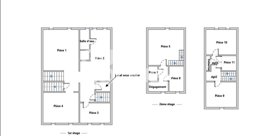 Immeuble centre ville Fronton 335 m2