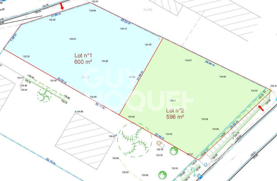 Agréable terrain plat constructible