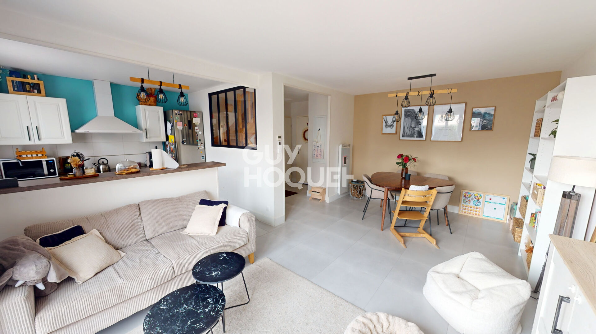 Appartement T4 , 84m² en rez-de-jardin