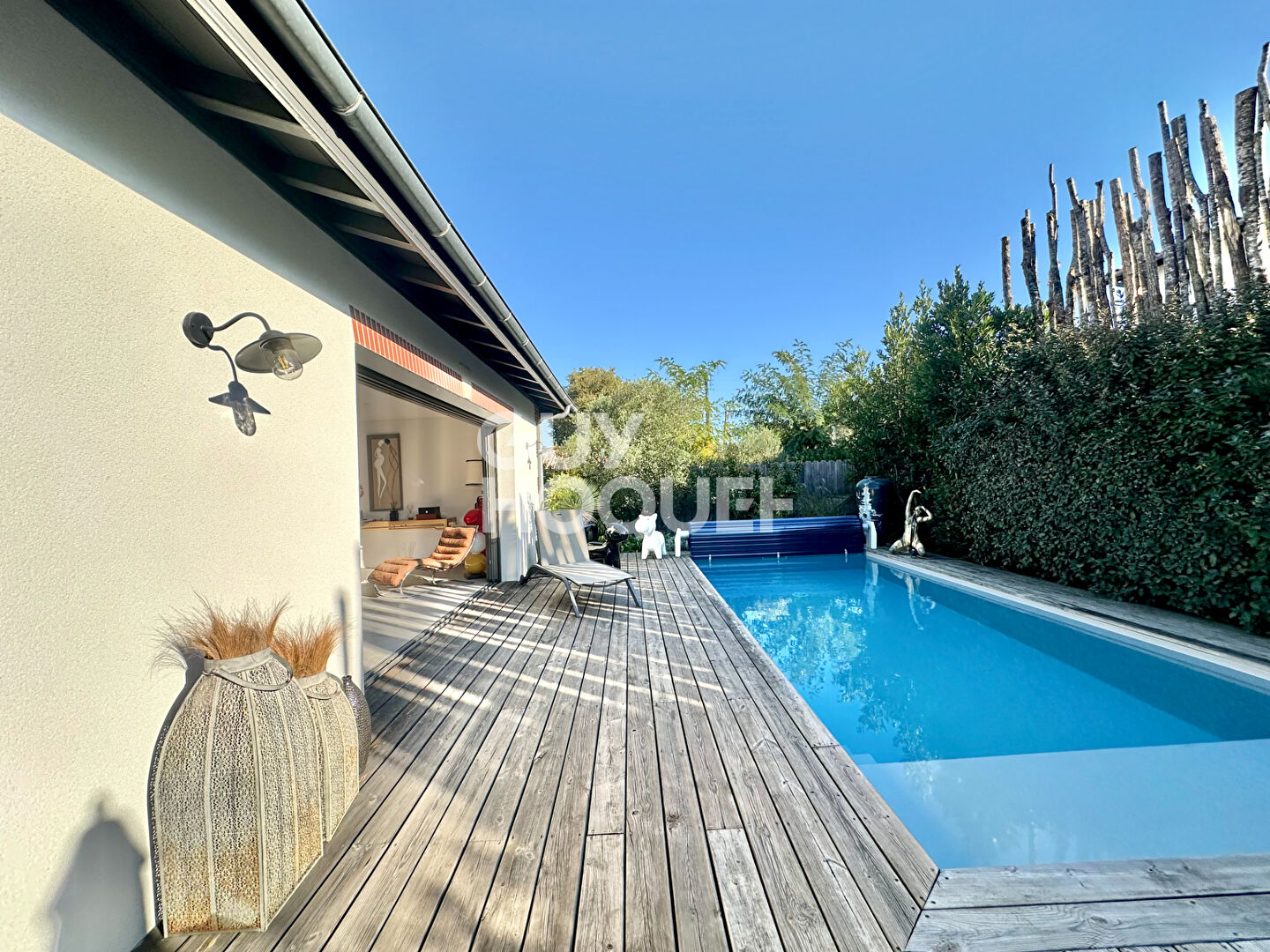 Villa contemporaine esprit Arcachonnais avec piscine sur Gujan Mestras