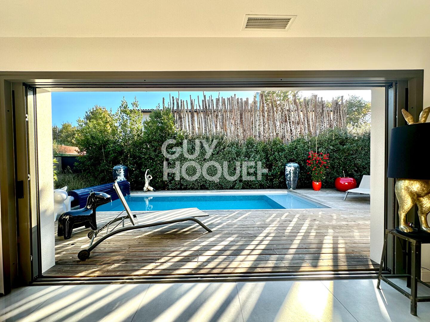 Villa contemporaine esprit Arcachonnais avec piscine sur Gujan Mestras