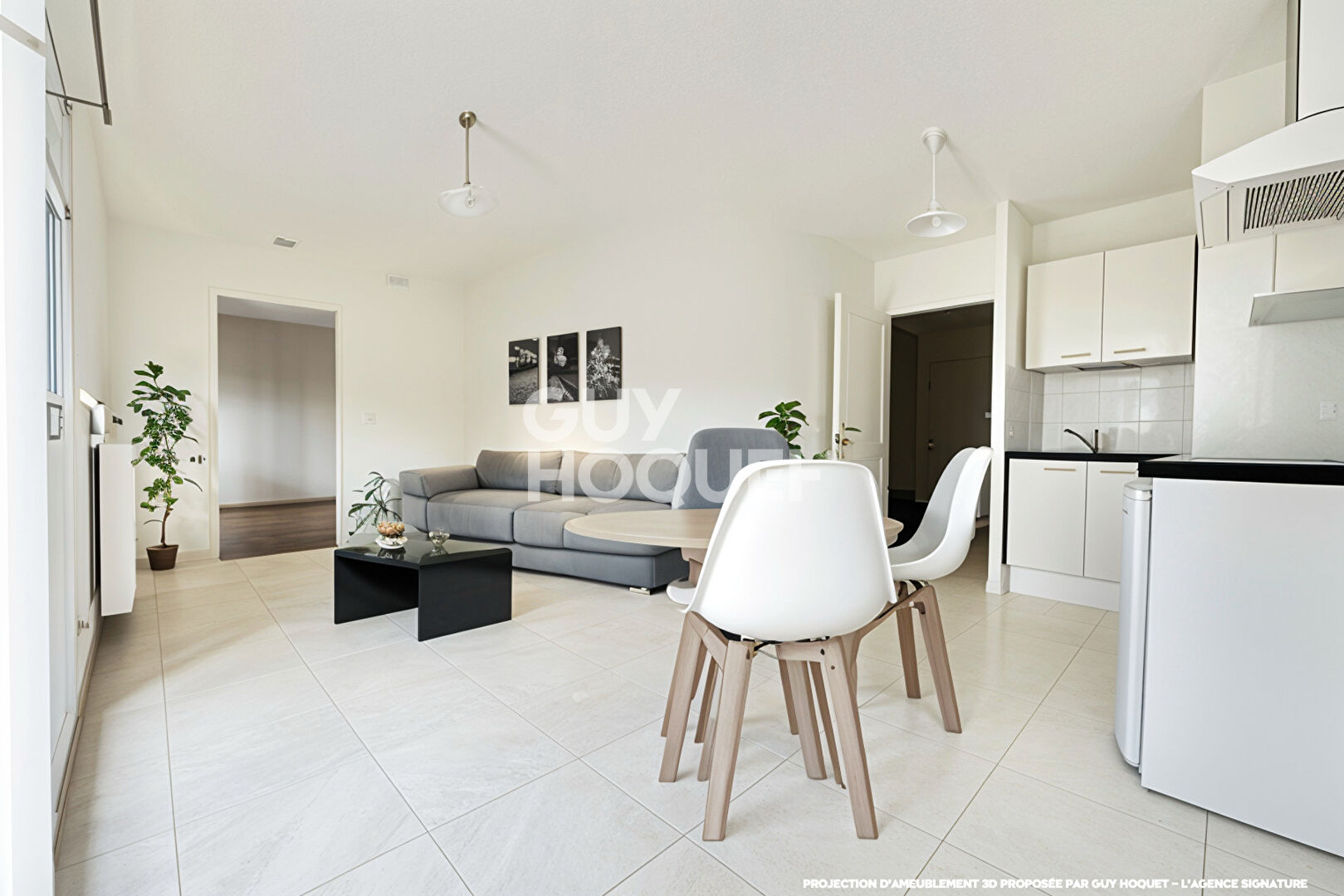 T2 avec parking sur la place du marché de La Teste de Buch