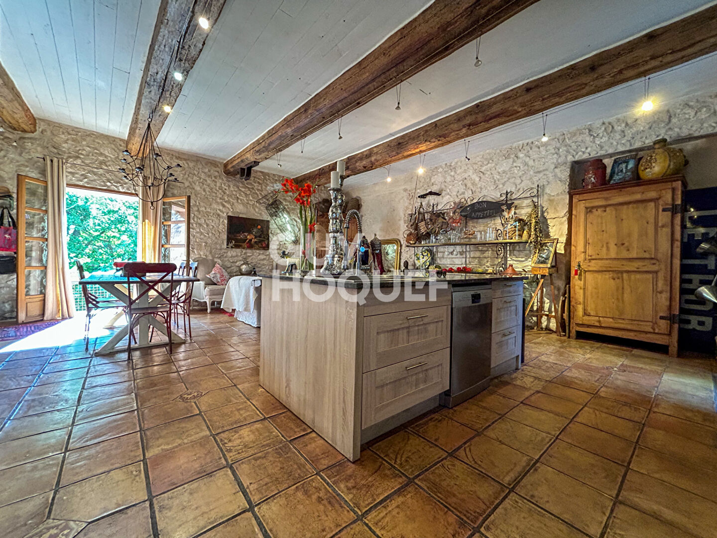 Mas BORD DE SORGUE Le Thor 5 pièces 240m² au calme