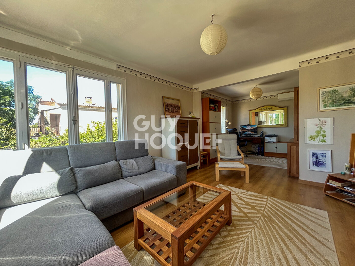 Appartement au Partage des eaux ISLE SUR SORGUE avec GARAGE et extérieur