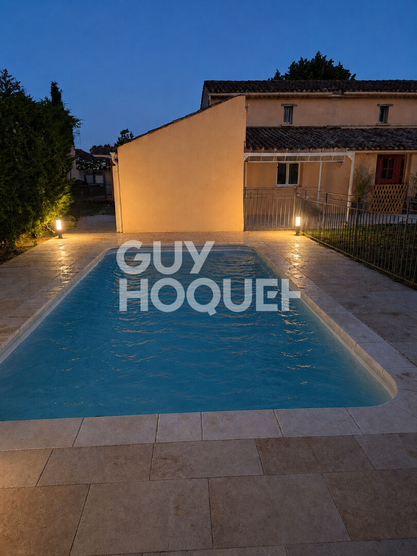 Maison de plain-pied 3 chambres piscine et garage