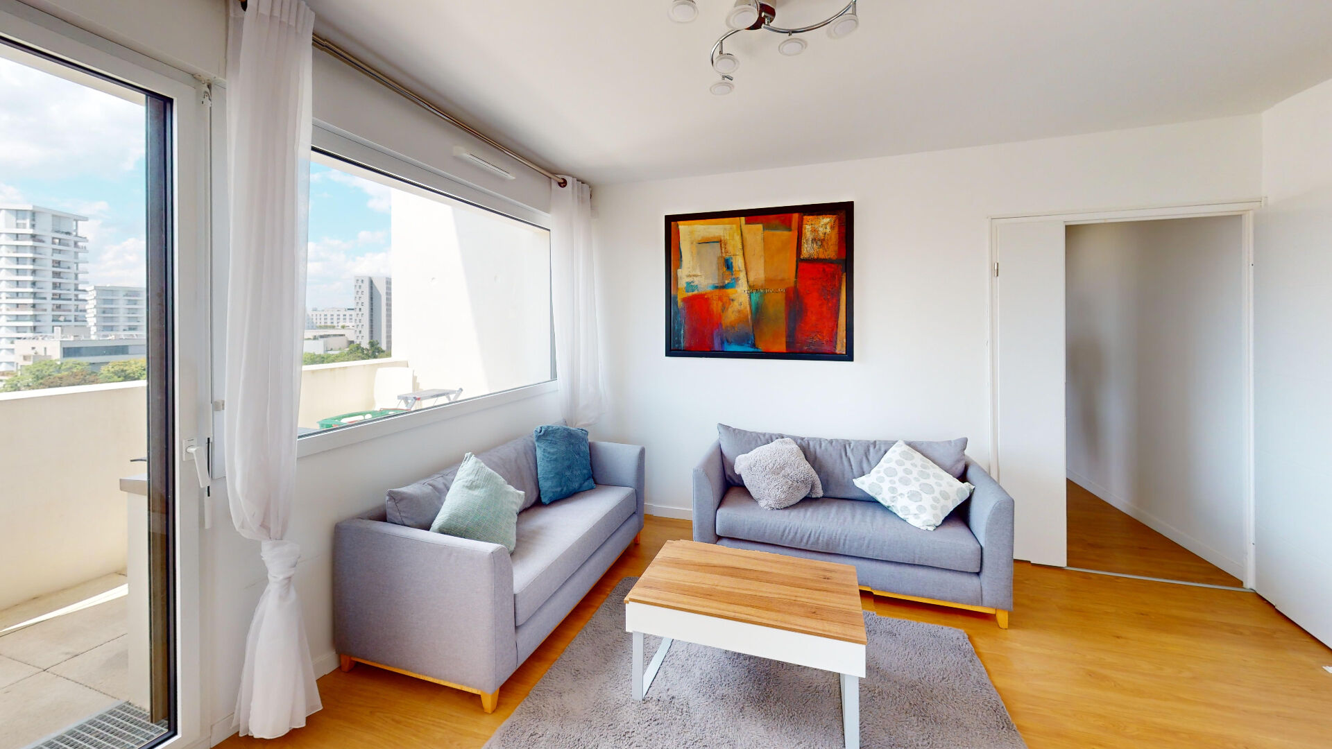 Appartement Ivry Sur Seine 3 pièces 65 m2 - Balcon - Vue panoramique