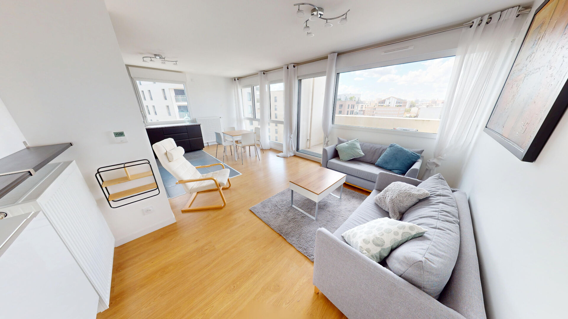 Appartement Ivry Sur Seine 3 pièces 65 m2 - Balcon - Vue panoramique