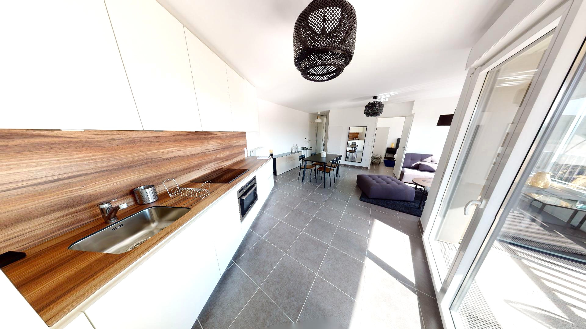 Appartement Ivry Sur Seine 2 pièce(s) 47.58 m2 avec Loggia