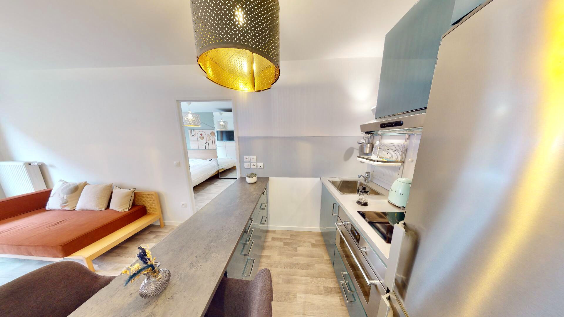 Appartement 2 pièces meublé 40 m² Ivry-sur-Seine résidence récente avec ascenseur