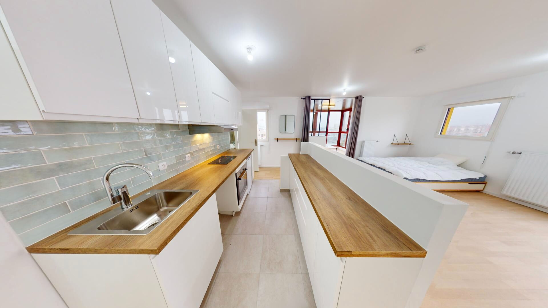 Appartement Ivry Sur Seine 2 pièce(s) 45,63 m2 vue panoramique