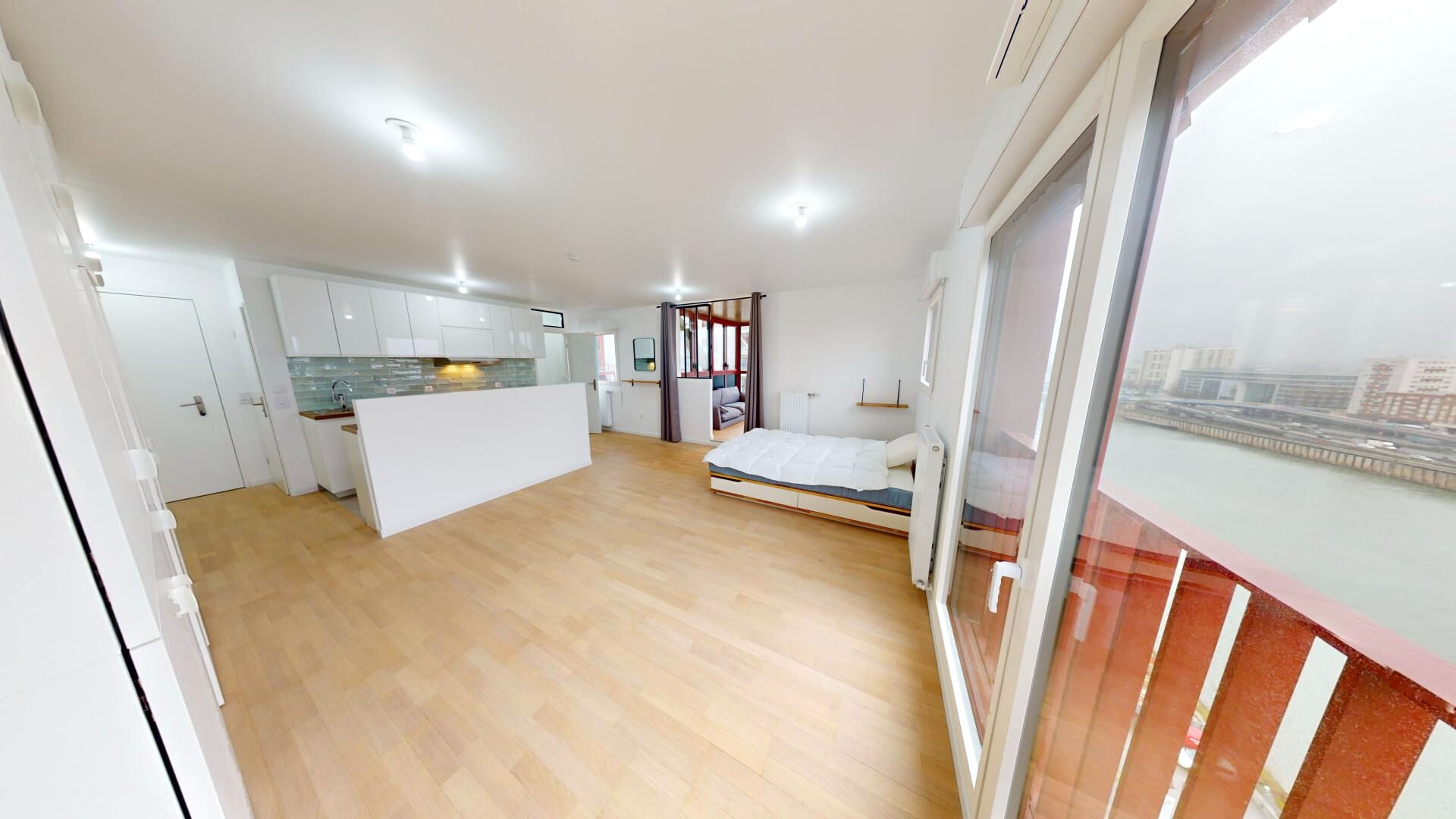 Appartement Ivry Sur Seine 2 pièce(s) 45,63 m2 vue panoramique