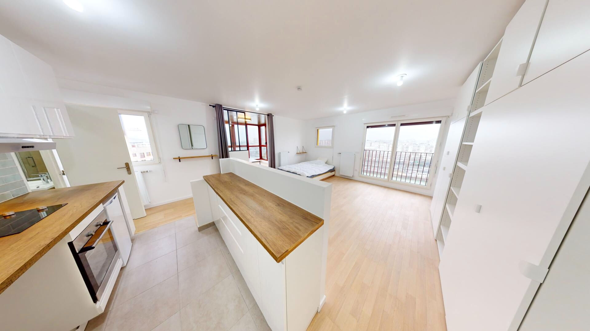 Appartement Ivry Sur Seine 2 pièce(s) 45,63 m2 vue panoramique