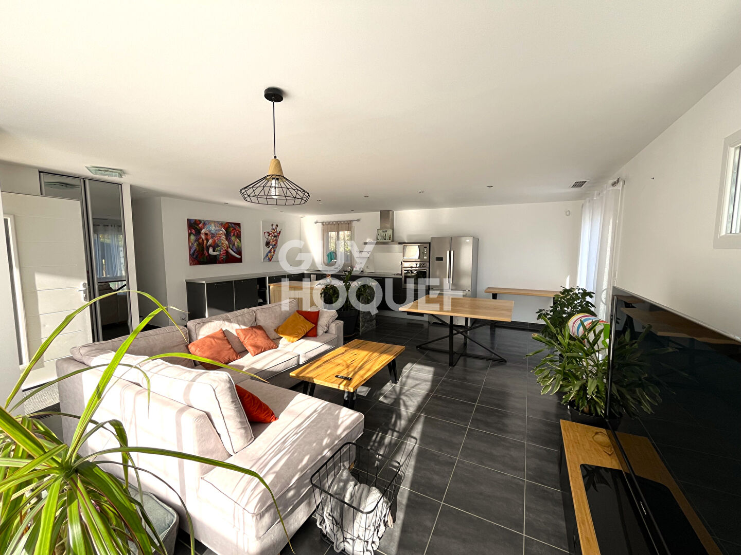 MAISON PLAIN PIED JARDIN PISCINE