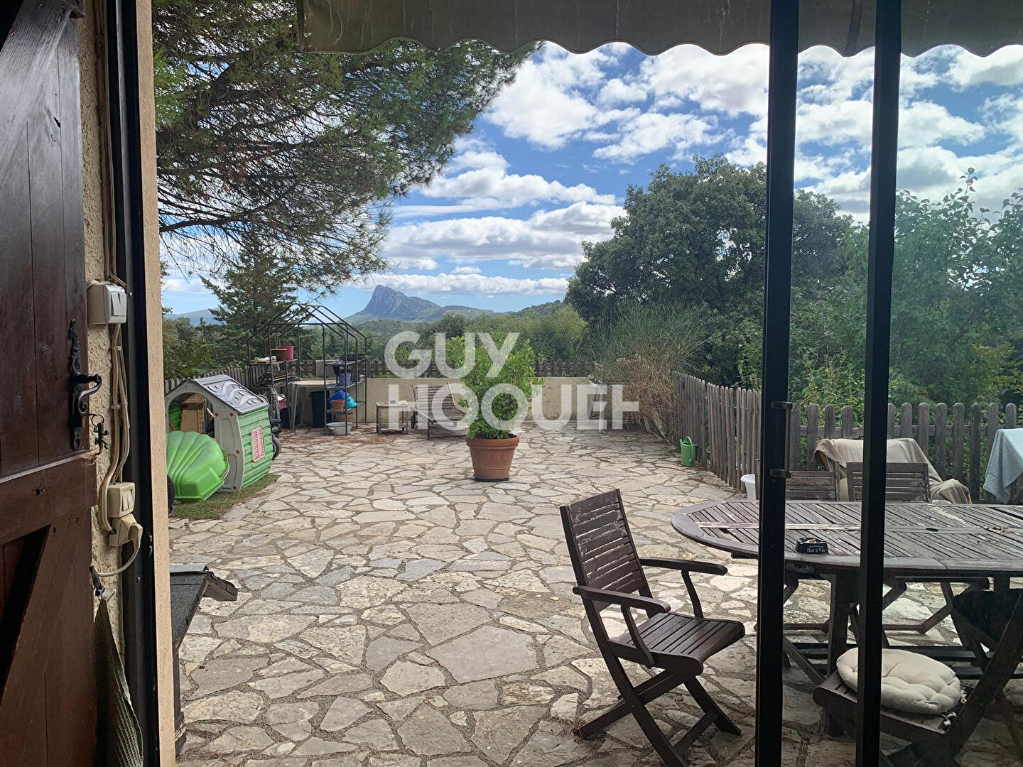 Agréable maison 107 m2 + Terrain 2050  m2: VUE PIC SAINT LOUP