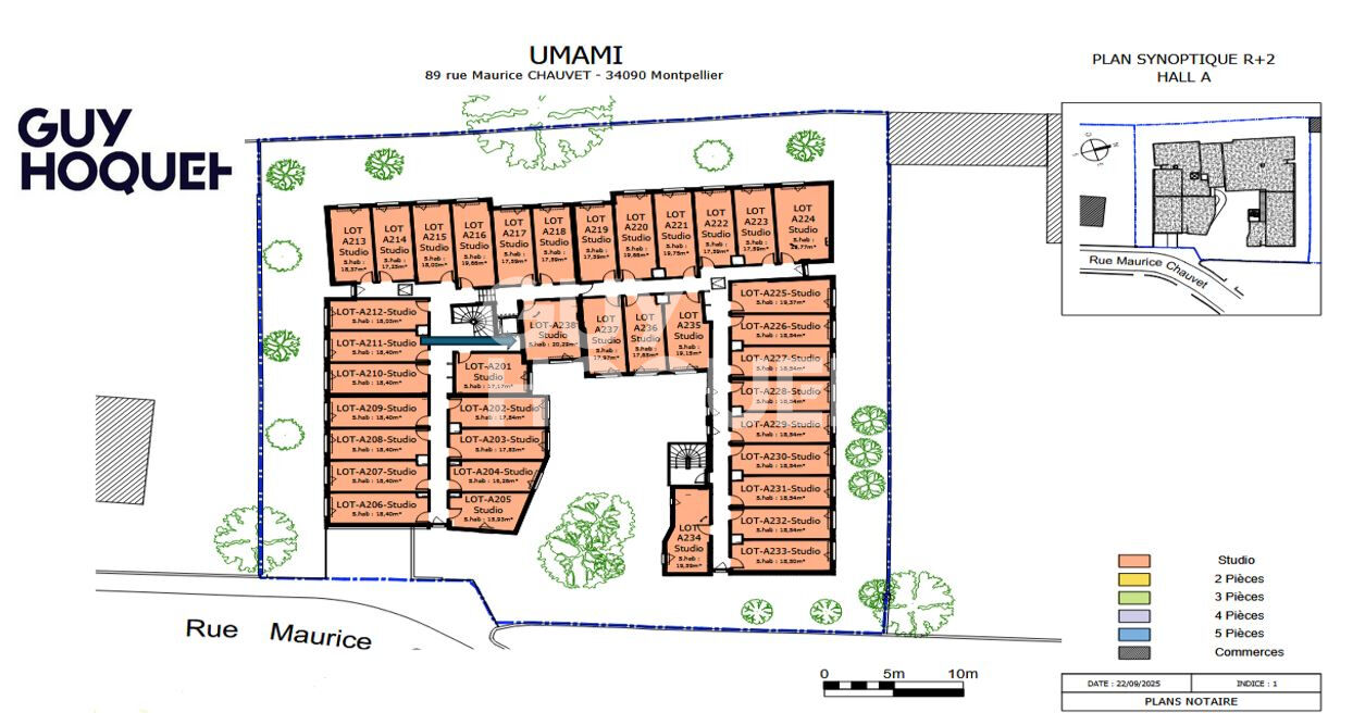 Appartement Montpellier 1 pièce(s) 20.29 m2