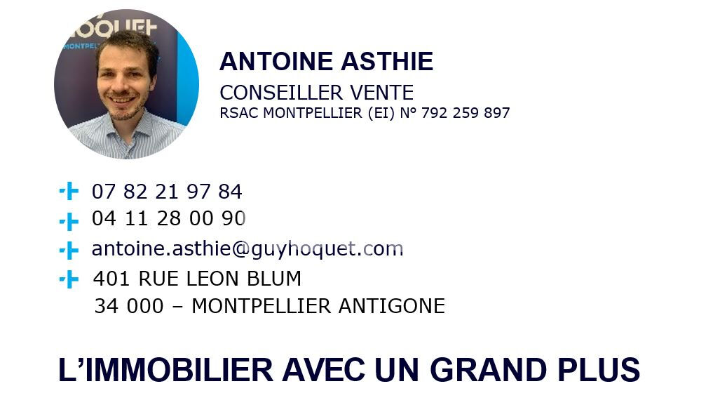 Quartier Antigone - T5 106 m² + PARKING + CAVE