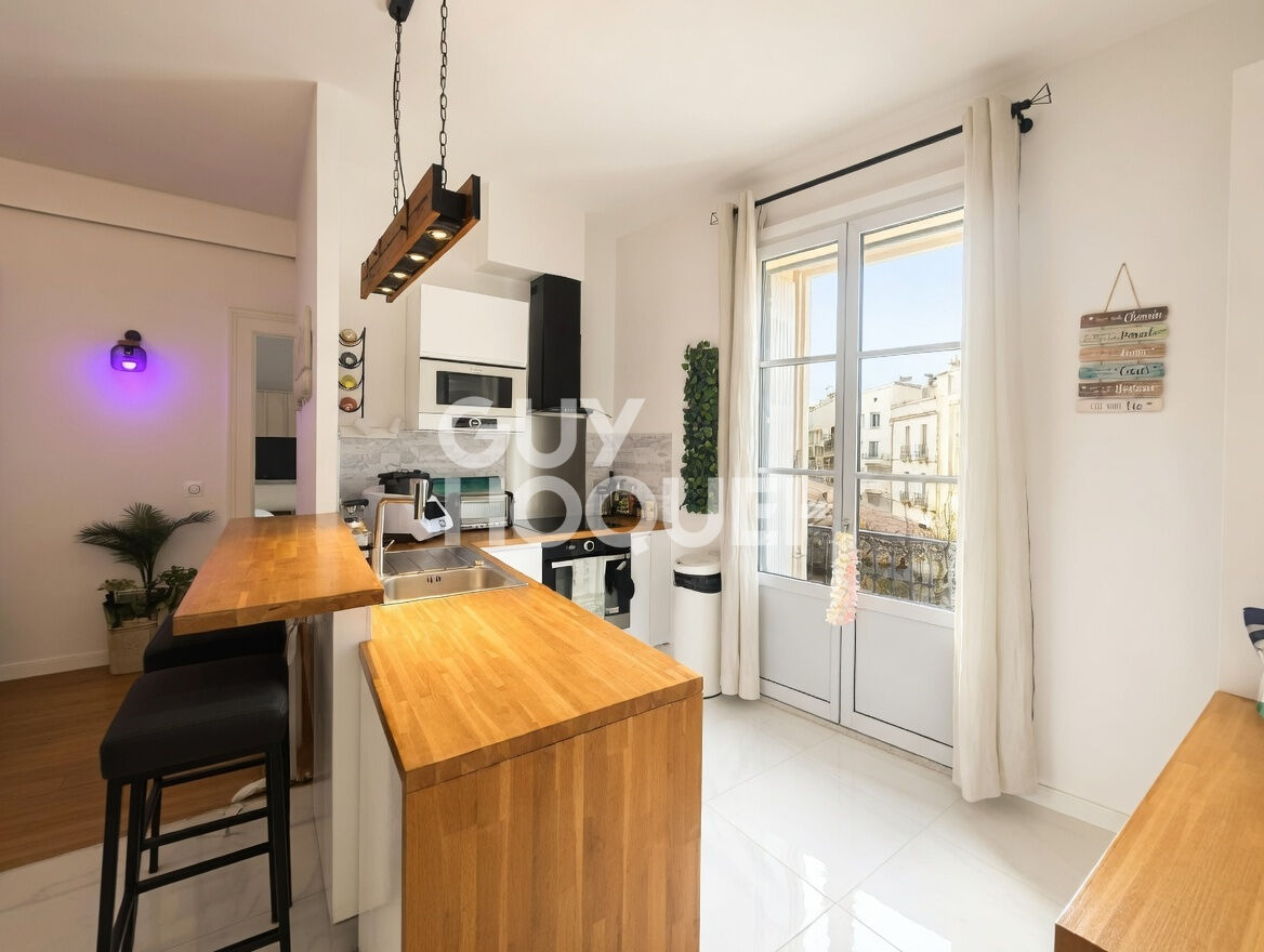 QUARTIER FAUBOURG MEDITERRANEE:  JOLI T2 58.07 M2 MEUBLE