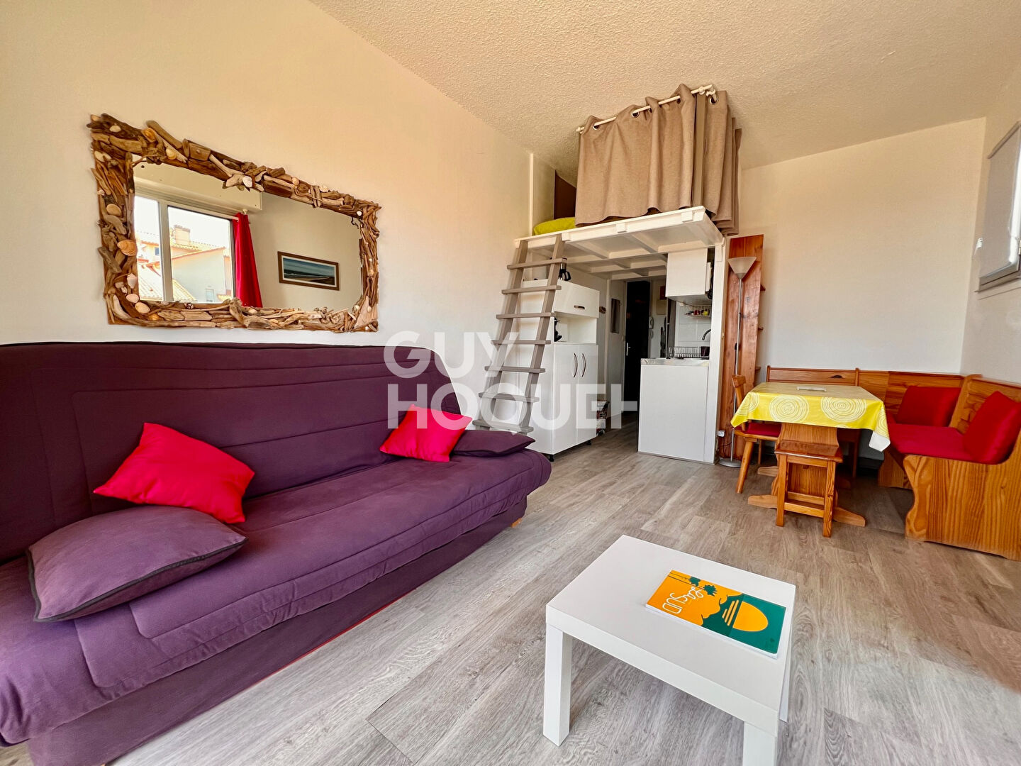 Studio face à la plage centrale d'Hossegor