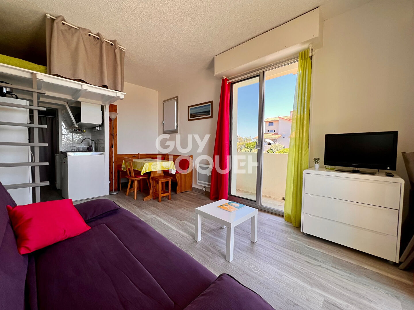 Studio face à la plage centrale d'Hossegor