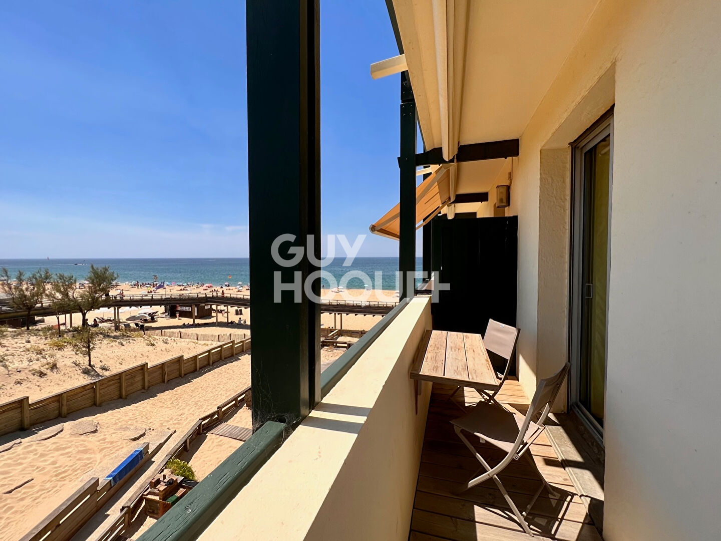 Studio face à la plage centrale d'Hossegor