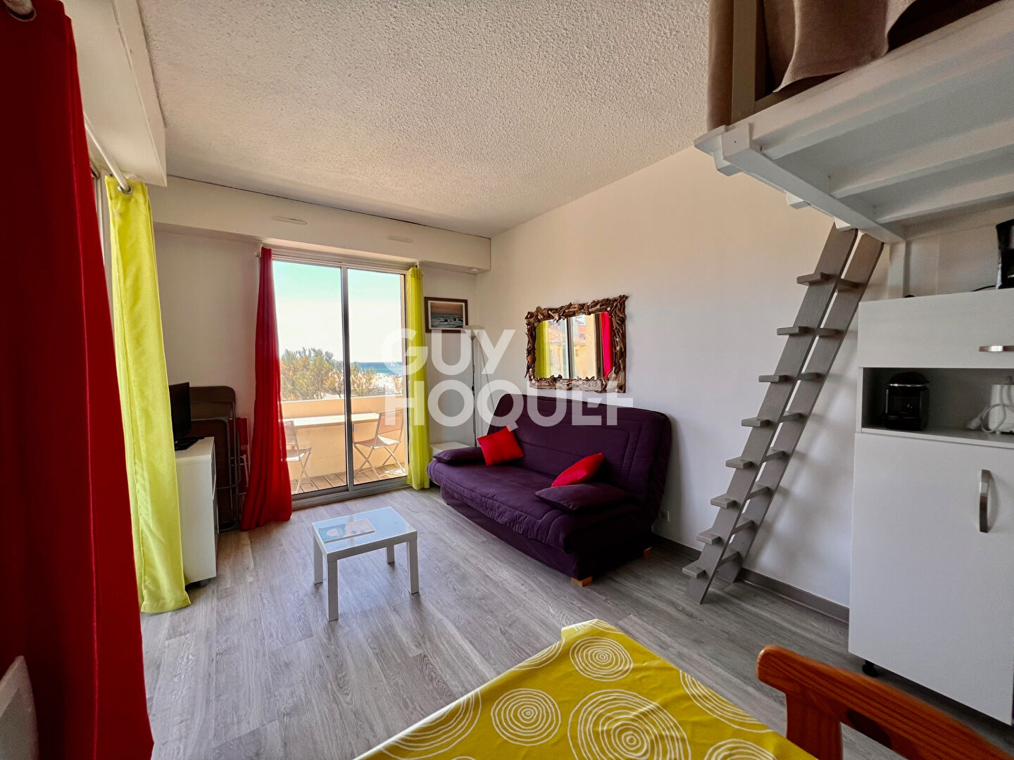 Studio face à la plage centrale d'Hossegor