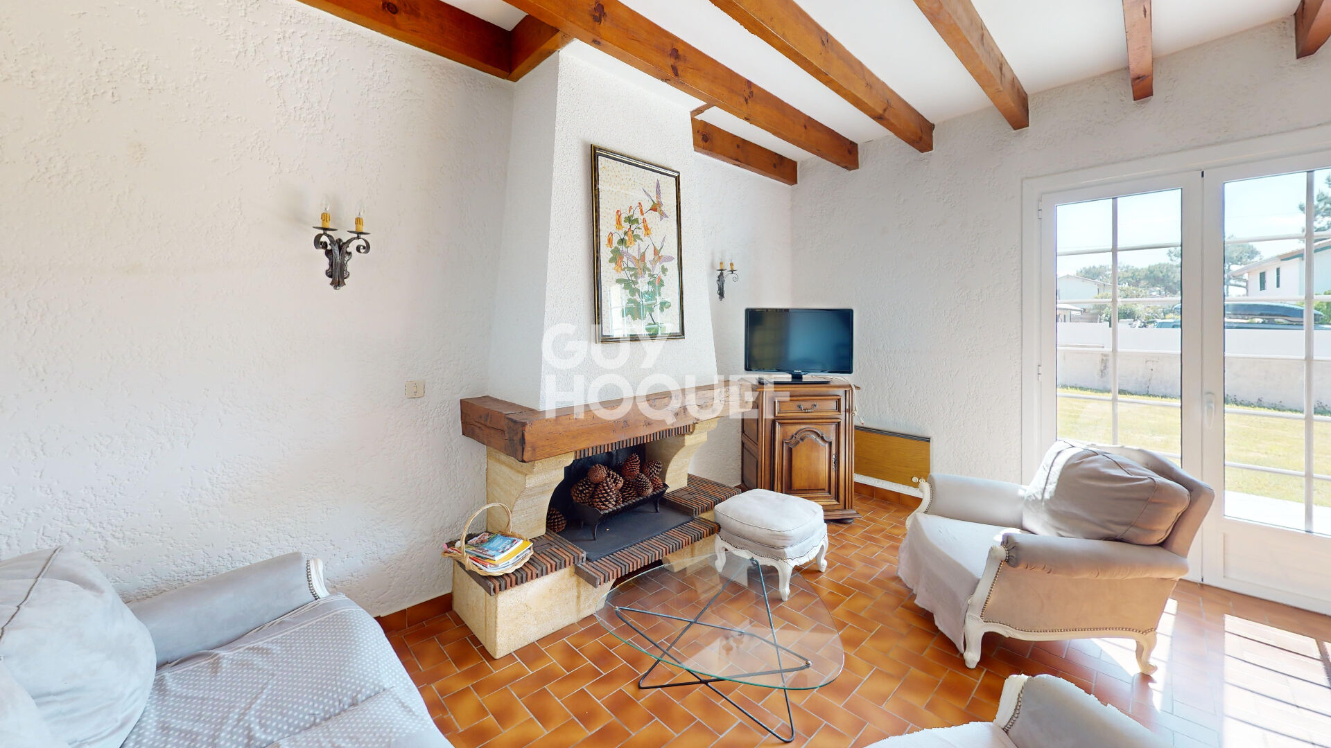 Belle landaise près de la plage de la piste