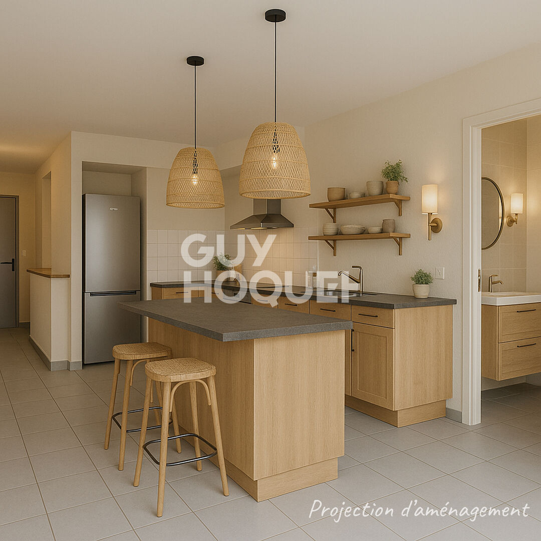 Appartement T2 lumineux avec balcon et parking en plein centre de Labenne