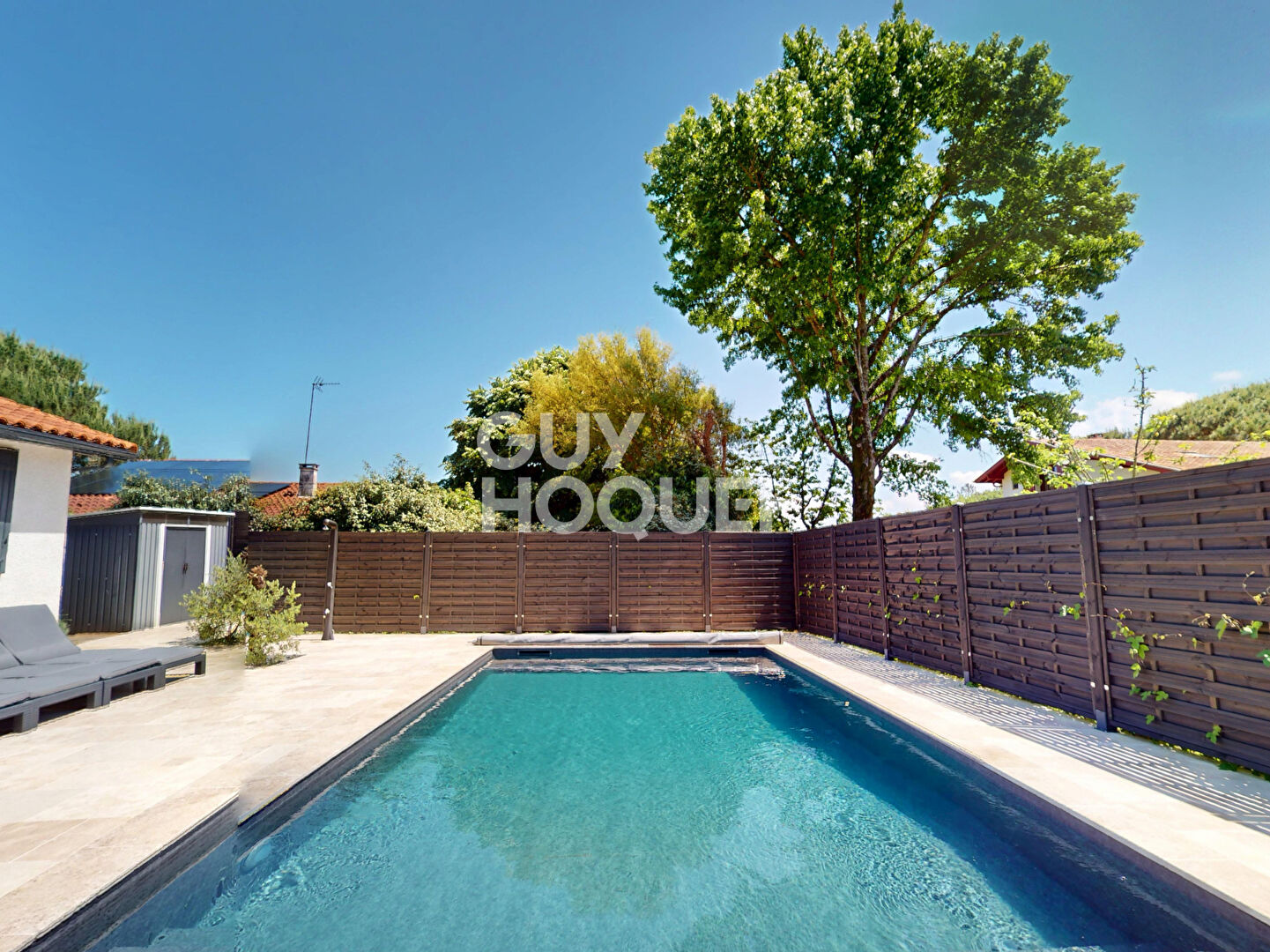 Villa au bourg de Labenne avec piscine chauffée en fond d'impasse