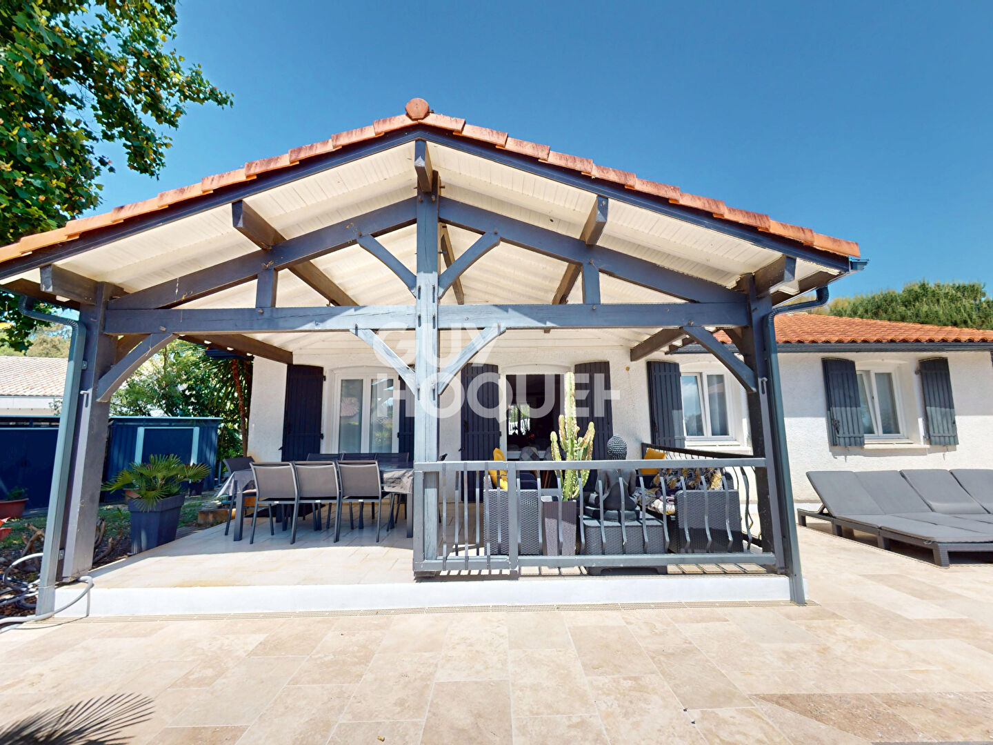Villa au bourg de Labenne avec piscine chauffée en fond d'impasse