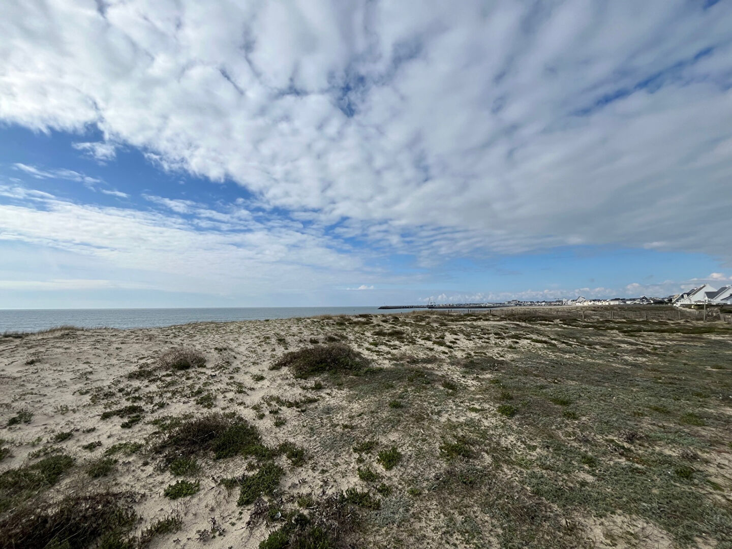 La plage à pied.