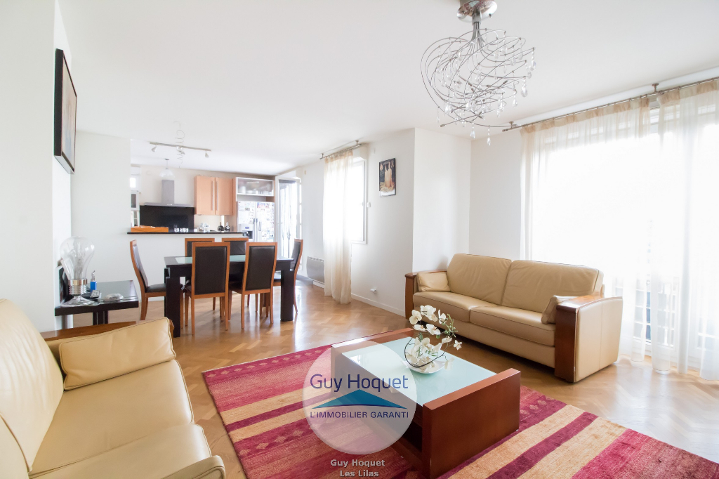 À vendre, appartement d'une surface habitable de 100,5 m², 5 pièces aux LILAS (93260).