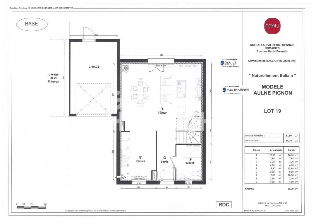 Location d'une maison 4 pièces (82 m²) à BALLAINVILLIERS