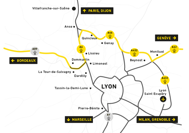 Autoroute - Liaison A89 / A6