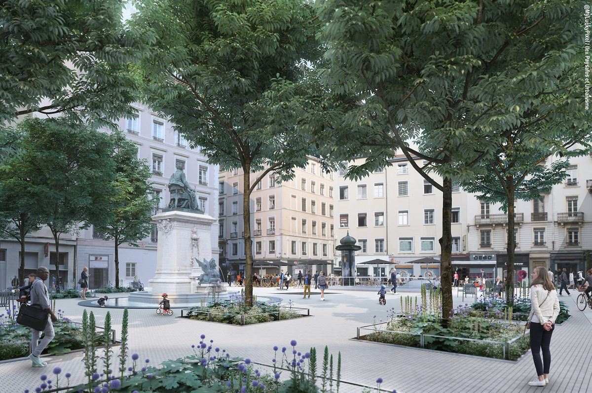 Urbanisme - Rénovation de la place Ampère