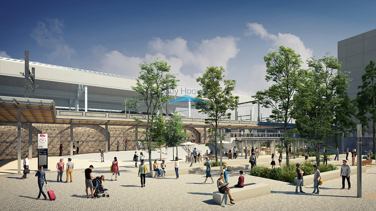 Le projet de réhabilitation de la gare de Perrache avance (place des Archives)