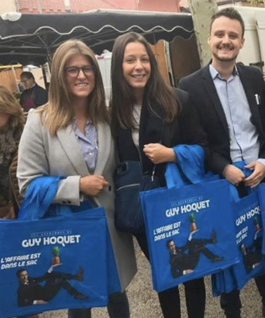 Opération marketing : distribution de sacs Guy Hoquet Octobre 2018