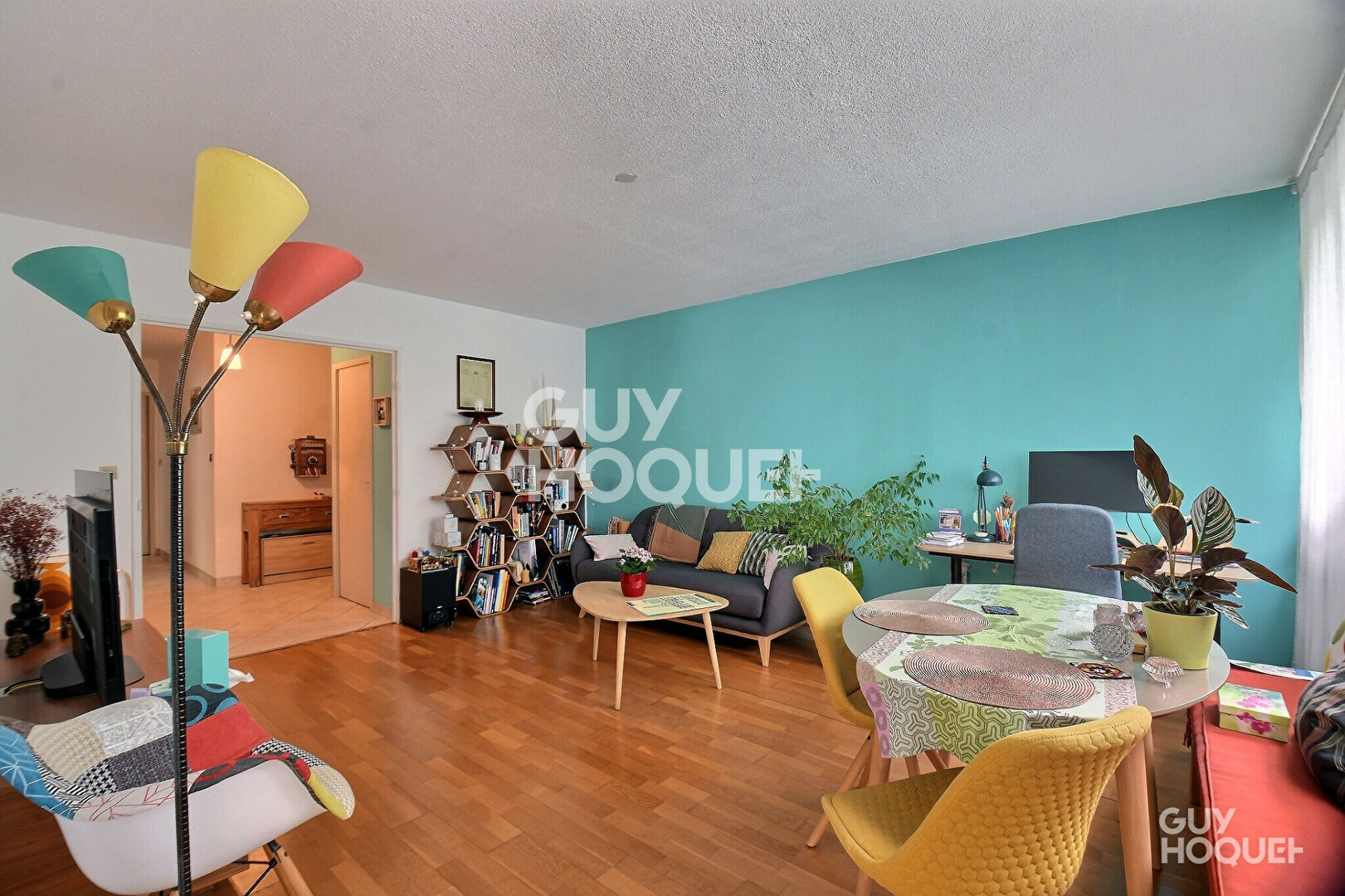 (Visite virtuelle) Appartement  T3 de 68 m² avec garage et cave, proche de la Part Dieu (69003)