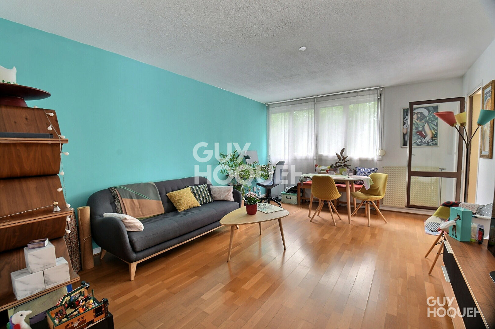 (Visite virtuelle) Appartement  T3 de 68 m² avec garage et cave, proche de la Part Dieu (69003)