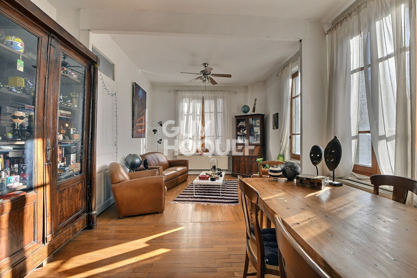 A VENDRE - Appartement T4 de caractère, 98 m² lumineux, Villette Part-Dieu - Lyon 3ème (69003)