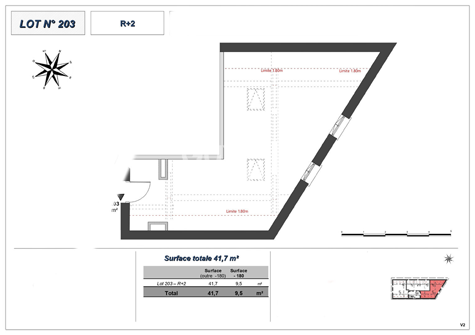 Appartement T2 bis (Plateau à aménager), Montchat Bazin, Lyon 3ème (69003)