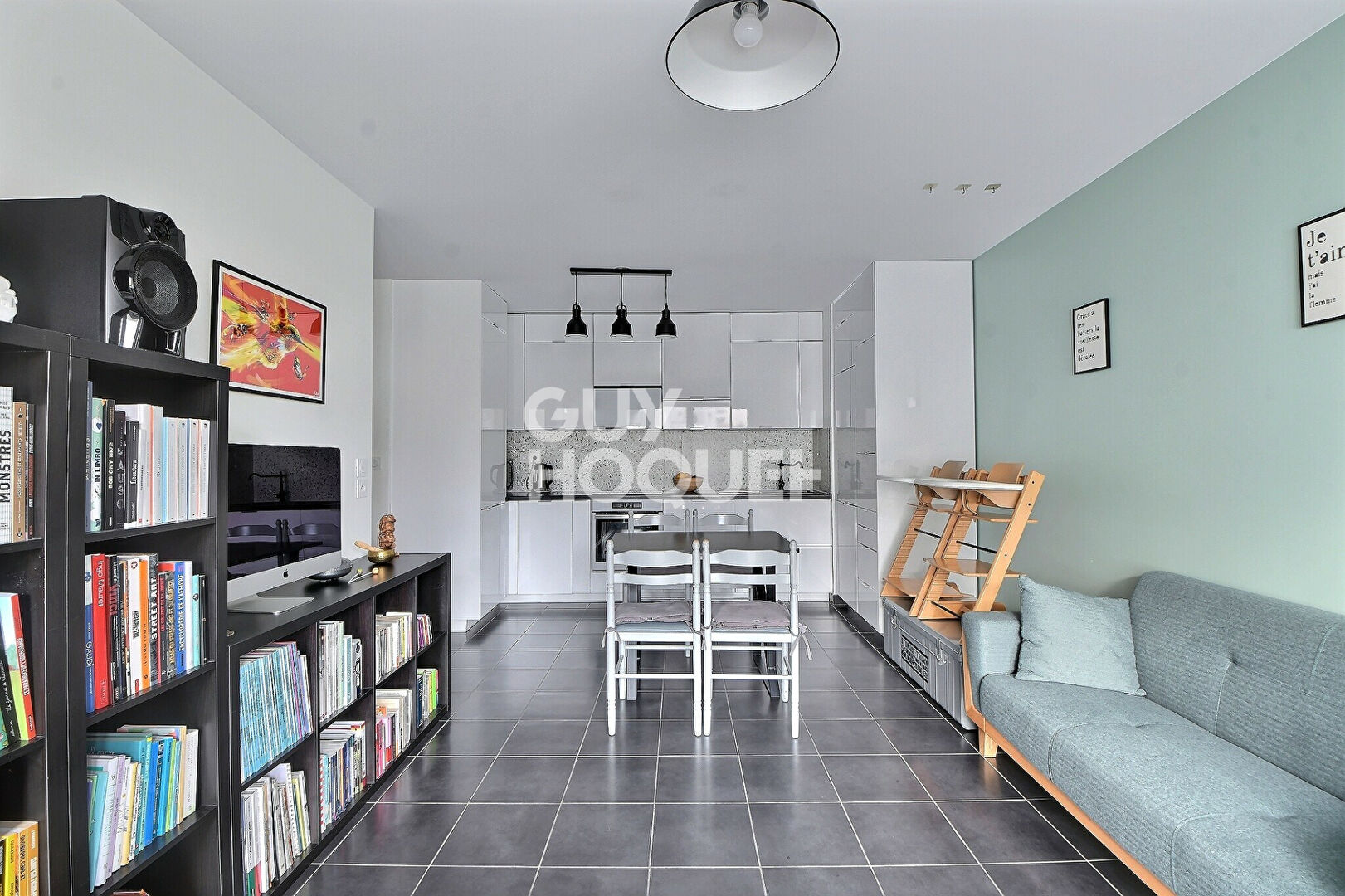 À vendre, Appartement T3 de 57 m² en résidence récente, balcon et garage, Villeurbanne (69100)