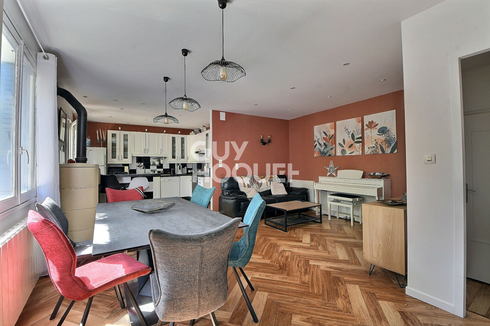 Maison de charme T5 - centre de Montchat, Lyon 3ème (69003)