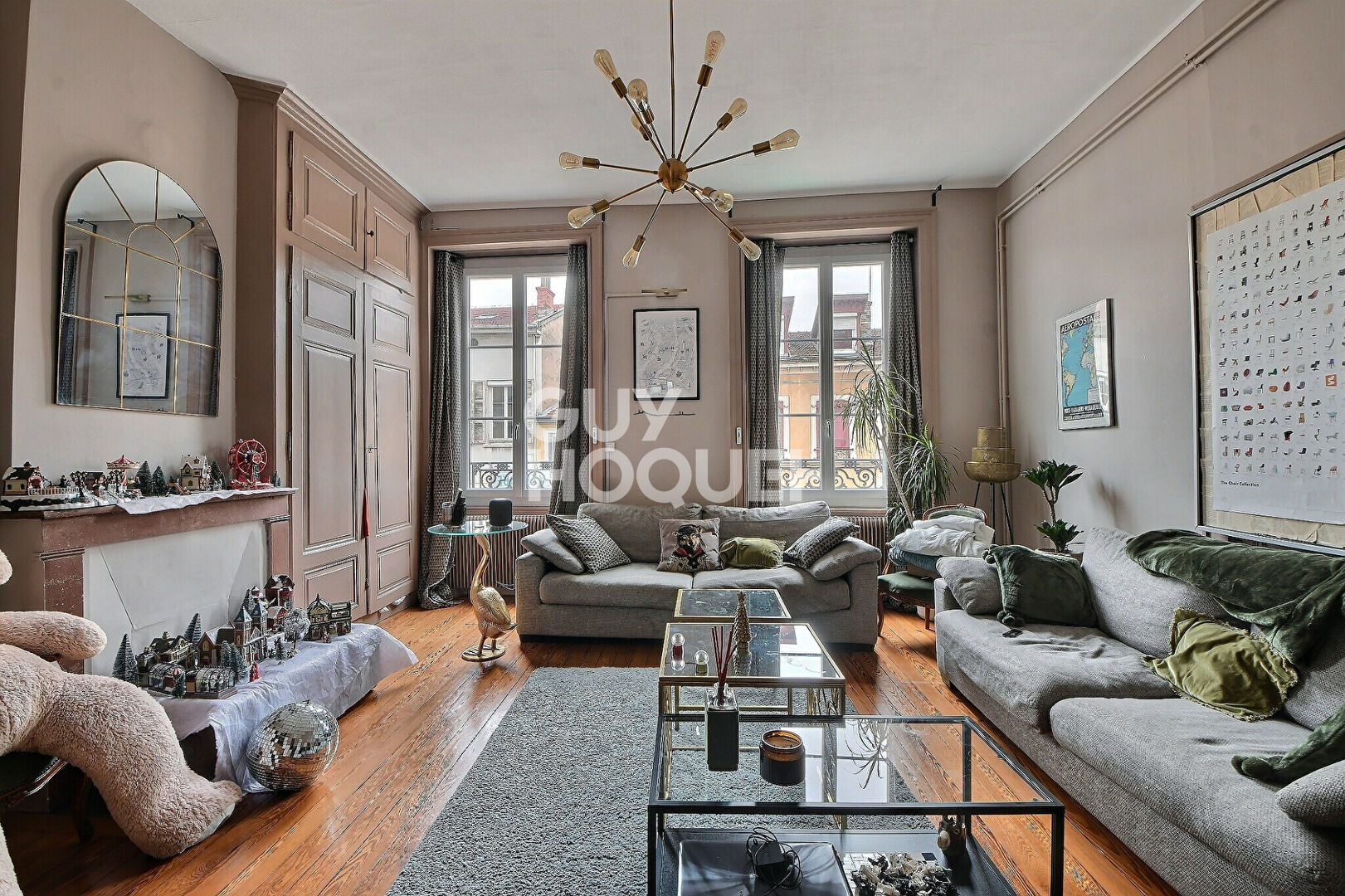 À vendre au COEUR DE MONPLAISIR, appartement T3 de 104 m² avec garage et cave  - Lyon (69008)