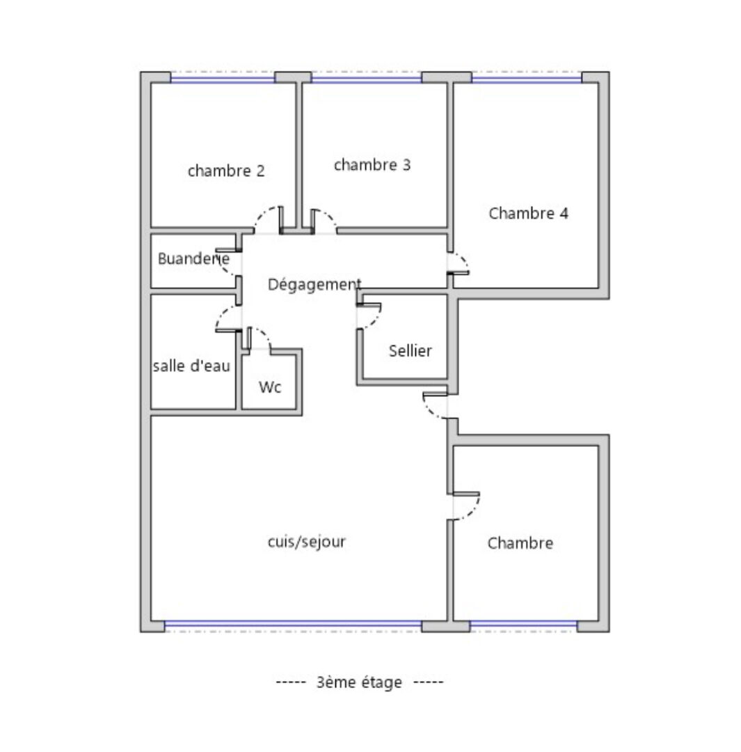 Appartement coeur Gratte-Ciel - Villeurbanne 5 pièces