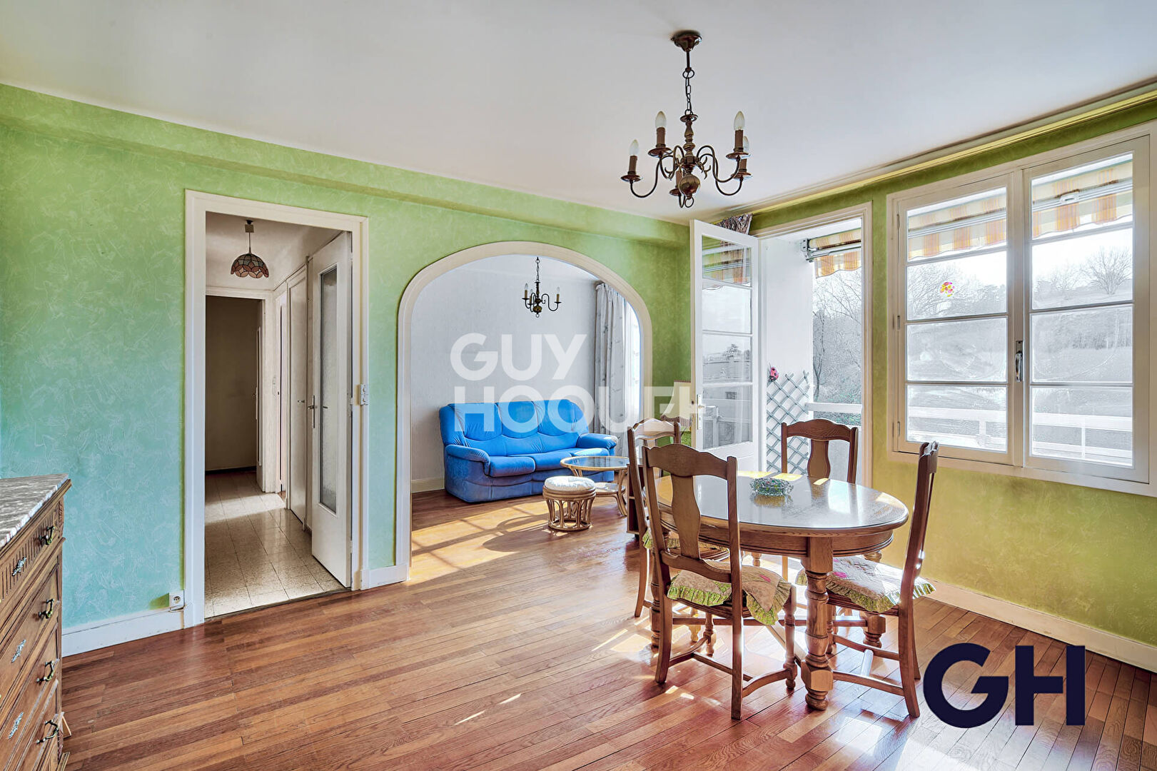 Champvert - Etage élevé - vue verdoyante - Appartement Lyon 3 pièces 56,83m2