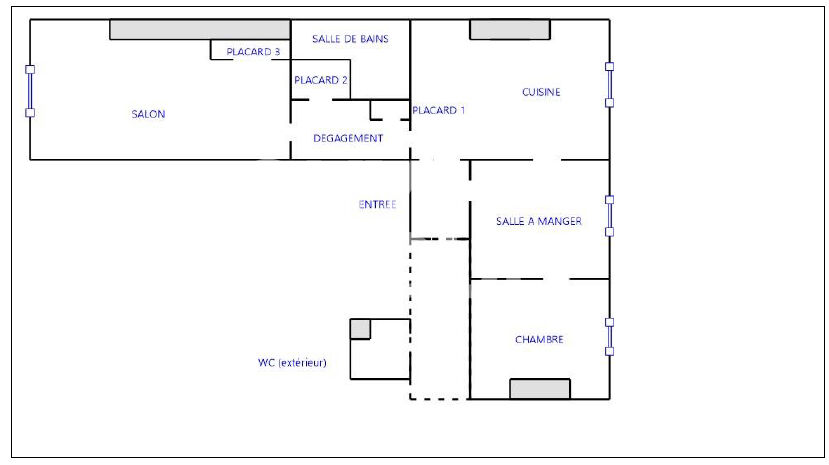 Plateau de 58m² Place Jules Guesde